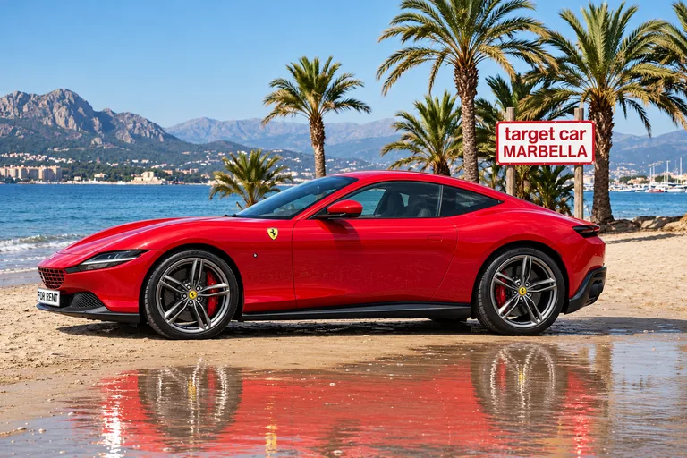 Ferrari Roma Coupé, Styled beach exterior