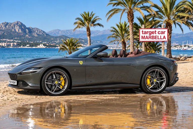 Ferrari Roma Spider, Styled beach exterior