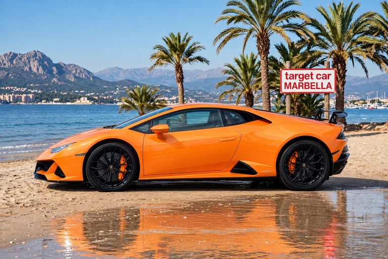 Lamborghini Huracán Evo, Styled beach exterior