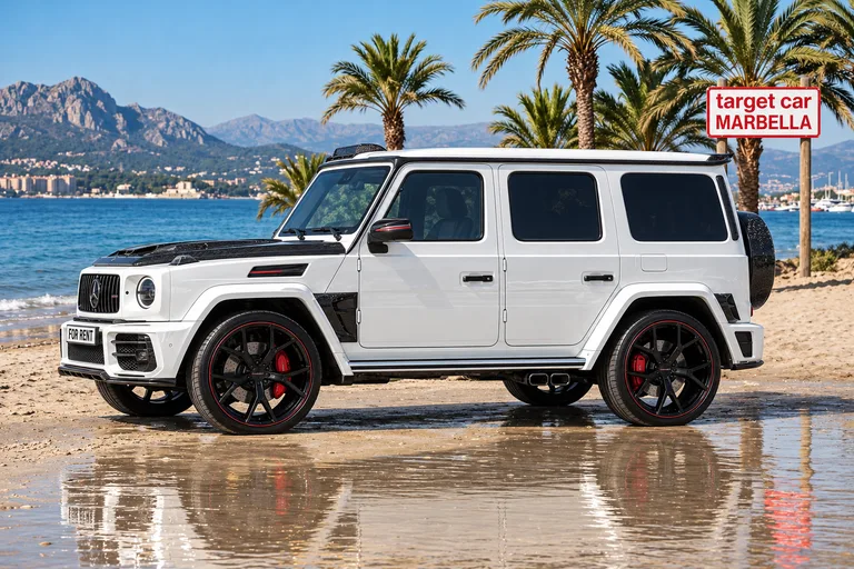 Mercedes-Benz G-Class Mansory, Exterior con fondo de playa recreado
