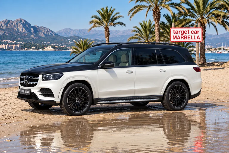 Mercedes-Benz GLS 450 d, Exterior con fondo de playa recreado